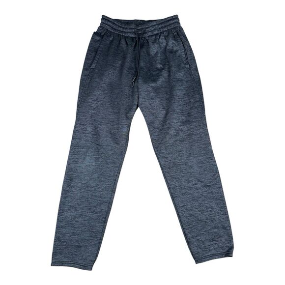 Under Armour Sweatpants Mens Large Heather Gray Fleece Lined Slim Fit Drawstring - Picture 1 of 6